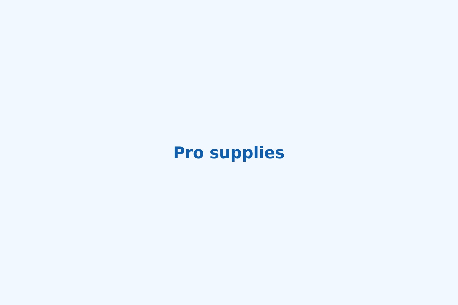 Pro supplies